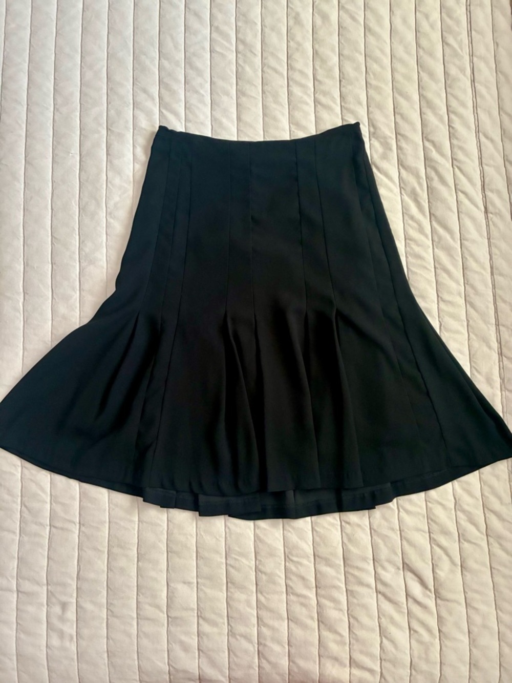Thakoon Collective Black Flared Midi Skirt